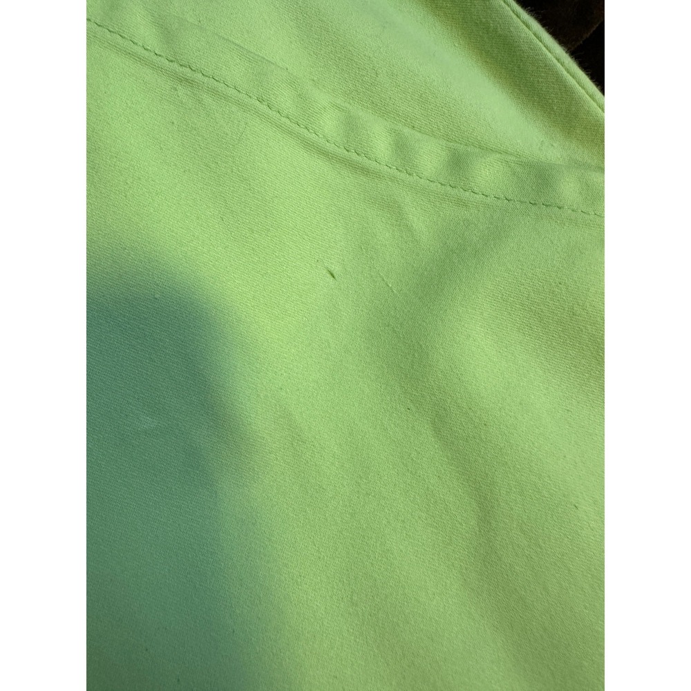 Vintage Y2K Lilly Pulitzer Lime Green Cropped Cargo Capri Pants Womens 8 - Picture 10 of 15